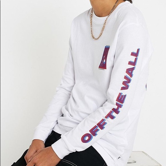 Vans Doubler White Long Sleeve T-shirt - Picture 3 of 3
